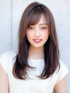 アグノス 青山(Agnos) ワンカールレイヤー イメチェン 前髪 くびれ ラベンダーカラー