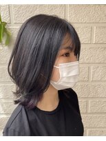 ヘアーアートミュージアム(Hair Art Museum)&nbsp;ウルフチラ見せパープル♪