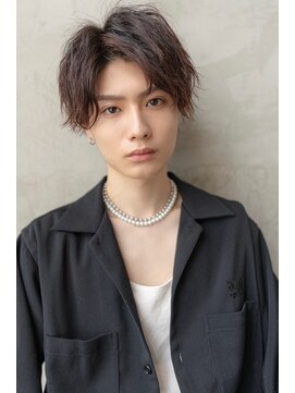 オースティン 流山おおたかの森(AUSTIN) ツイストパーマ七三オールバックマッシュウルフスリークショート