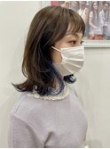 韓国風エギョモリ★くびれ外ハネミディ大人可愛い小顔20代30代