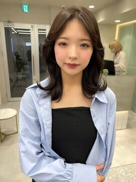 ロンド マーレ 天神大名店(Lond mare) 韓国ヘア　ロングヘア　レイヤーカット　前髪カット　くびれ巻き
