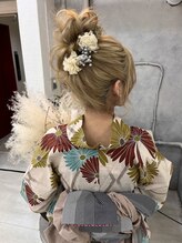 プティクローシェ バイ クオーレ(petite cloche by CUORE)&nbsp;浴衣ヘア　お団子