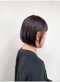 《TOPHAIR 玉島店/ ベリー》前下がりボブ×イヤリングカラー