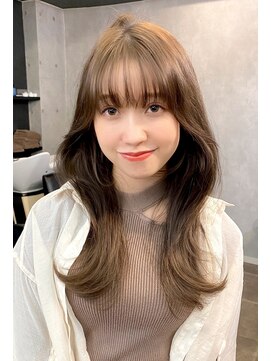 レイラバイアフロート 吉祥寺(Lila by afloat) くびレイヤーエモージュ黒髪ベージュ 20代30代40代