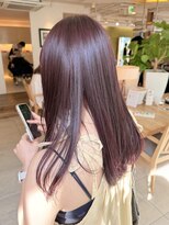 ヘアラウンジ ビーチ 青山 外苑前(hair lounge BEACH) 暖色系ブリーチなしカラーワインレッド