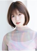 ボブ ボブカット ボブヘア ミニボブ レイヤーボブ　切りっぱなし