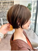 渋谷　20代30代40代大人可愛いひし形ショートボブ