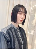 「THE OSCAR齊藤」切りっぱなし～フラットボブ～