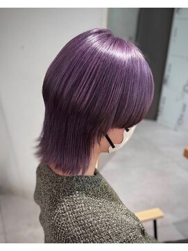ミエルヘアーエスト 新宿店(mielhair est) ラベンダーカラー☆メンズハイトーン 【新宿】