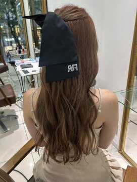 フォルテ 表参道店(FORTE) くびれヘア/アプリコットオレンジ/ハイライトカラー