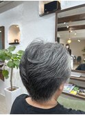 ショート　パーマヘアー