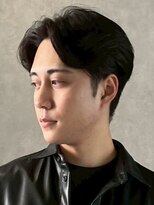 メンズサロン ブロック(Men's Salon bloc)&nbsp;センターパート アップバング ツーブロック メンズパーマ 韓国