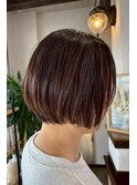 ハイライトバレイヤージュダブルカラーケアブリーチ20代30代