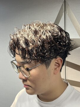 ライズ 渋谷店(RISE) 波巻きスパイラルパーマ/渋谷波巻きパーマ/アップバング/七三