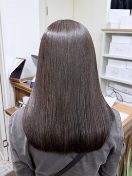 ジーテ 渋谷(gite) 髪質改善ストレート×透けカラーオリーブブラウン