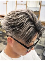 ヘアクリエイトブラス メンズ(Hair Create BRAS Men's)&nbsp;フェザーショートホワイトメッシュ