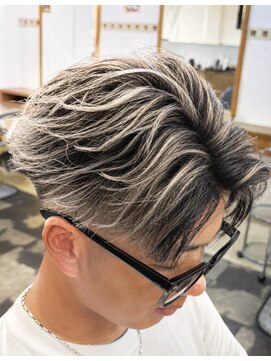 ヘアクリエイトブラス メンズ(Hair Create BRAS Men's) フェザーショートホワイトメッシュ