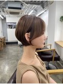 上品コンパクトショート/小顔見せショートボブ/縮毛矯正