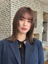 トップヘアーヒルズ 安城(TOP HAIR HILLS)&nbsp;顔まわりレイヤーミディアムヘア/20代/30代