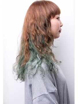 リジョイスヘア(REJOICE hair) 【REJOICE　hair　】インナーグリーンカラー☆