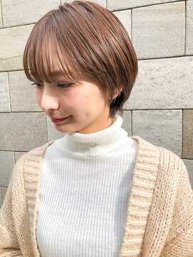 ミィ 表参道(mee.) 【mee.】 丸みショート ことりベージュ