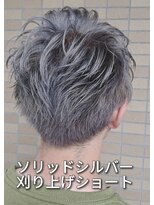 ミアロ 泉中央店(miaro)&nbsp;【ソリッドシルバー×カリアゲショート】スガワラタクマ担当