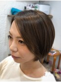 グレージュショートボブ