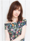 AUSTIN☆外ハネボブアッシュブラウンネオウルフワンカールミディ