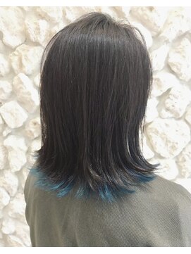 モアナ バイ ヘッドライト 沖縄豊見城店(Moana by HEADLIGHT) Moana豊見城#インナーカラー#ブルー