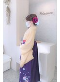 卒業式のヘアセット・はかま着付け 23