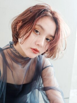 アイティー バイ アルバム 中野店(IT by ALBUM) ショートボブ_イヤリングカラーラベンダーカラー_8354