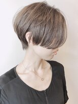 モリオフロムロンドン 原宿本店(morio from London) 【モリオ原宿】前下がりショートボブ前髪なしグレージュ