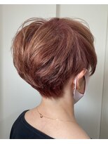 ルー(loup)&nbsp;ピンクベージュ/ダブルカラー/ショート/髪質改善/天神/大名