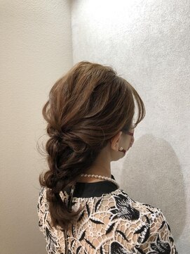 ウィスプ 赤羽店(wisp) 編みおろしヘアアレンジ