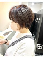 フラッグ ヘアー 天神西通り店(Flag HAIR)&nbsp;前下りショート☆インナーカラー☆イルミナカラー
