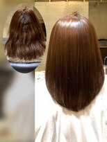 ダブルオーバイオーバーレイ 武蔵新城(w/o by Overlay)&nbsp;自然に仕上がる縮毛矯正【施術例】〔武蔵新城〕〔縮毛矯正〕