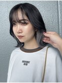 韓国風グレーイヤリングカラー