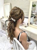 編み込みネオハーフ