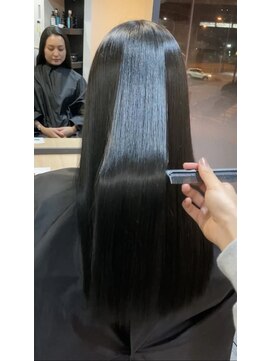 ラフ 難波店(LAFF) #黒髪#ボブルフ#ネビージュ#小顔#ワンレン