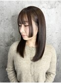 大人可愛い/髪質改善/姫カット/ウルトワ/アッシュブラウン