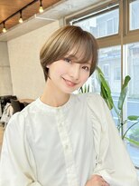 20代30代40代50代/丸みショート/クビレ/前髪あり/表参道