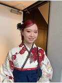 【大前晴奈】卒業式着付けヘアセット