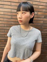 ヴァージ(Verge)&nbsp;レイヤーカット/ウェーブパーマ/前髪/こなれミディ[代官山駅]