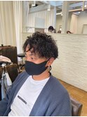 黒髪ボブルフネビージュ小顔ワンレンスペインカール