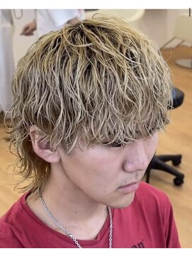 ビカムメンズヘアー 栄店(become men's hair) ブリーチパーマ/波巻きパーマ
