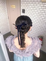 ソノ(sono)&nbsp;編みおろし　ポニー　参列ヘア