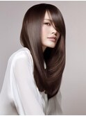 ☆ダークパープルナチュラルショートミルクブラウン髪質改善ボブ
