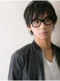 20代30代王道ブラック清潔感メンズショートa仙台愛子
