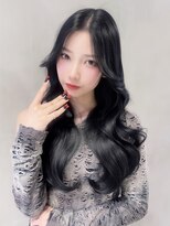 アルバム 池袋(ALBUM)&nbsp;顔周りレイヤー韓国ヘアロングおくれ毛_F30786