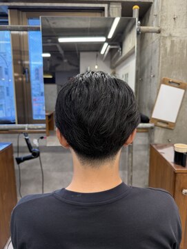 タメ(tame-) サーフカール/フェザーパーマ/ブルーブラック【都賀/メンズ】